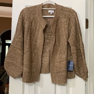 Lucky Brand sweater with puffy sleeves